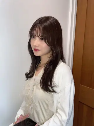 セミロング カラー ♡kyoka /  uyu♡のヘアスタイル