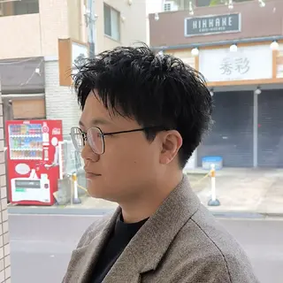 ショート メンズ 廣多 克哉のヘアスタイル