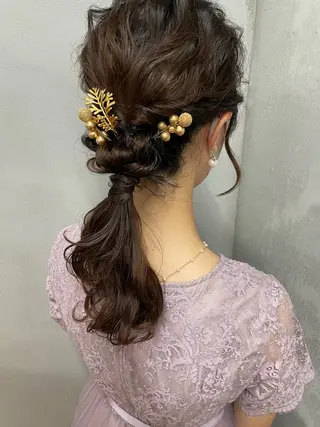 セミロング ヘアアレンジ 女性リピ90%🍨 🩷佐藤みずきのヘアスタイル