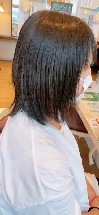 ミディアム あ いのヘアスタイル