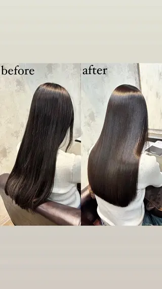 ロング 縮毛矯正 髪質改善🎀カノンのヘアスタイル