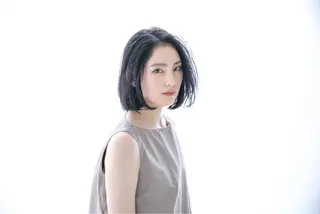 ショート 髪質改善ストレート、 カラー清野雄大のヘアスタイル