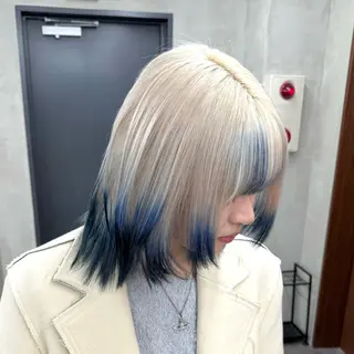 ロング カラー ブリーチ　ハイトーン 特化🌈フジタハルキのヘアスタイル