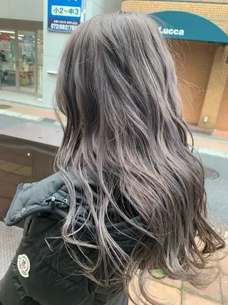 ロング カラー 杉村 未来のヘアスタイル