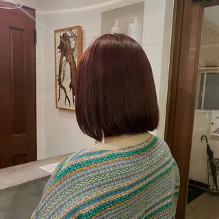 ミディアム 高原 優のヘアスタイル