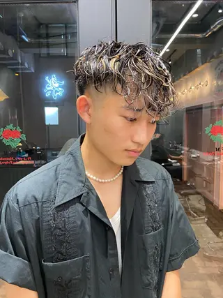ミディアム カラー メンズ 💈圧倒的メンズ特化 DAITO💈のヘアスタイル