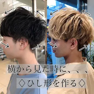 ショート ヘアアレンジ メンズ メンズパーマ特化/ メッシュ/薫/店長のヘアスタイル