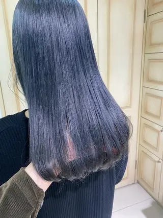 ロング カラー ヘアアレンジ 透明感カラー 古山 結季🌙🖤のヘアスタイル