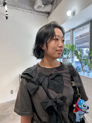ミディアム みうら ありさのヘアスタイル