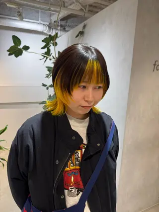 セミロング 顔周りカット・相談 レイヤーも◎しずくのヘアスタイル