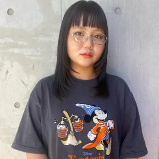 セミロング ホリケ アオイのヘアスタイル