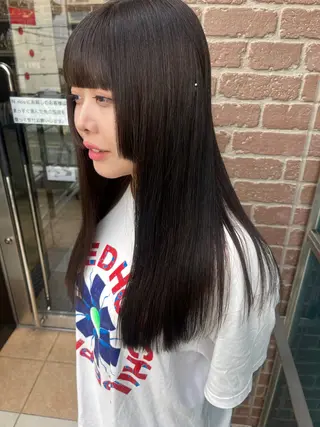 ロング カラー メンズ キッズ 久木原 ゆりのヘアスタイル
