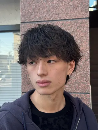 パーマ メンズ 毛流れ/シャドウ 🇰🇷AYATOのヘアスタイル