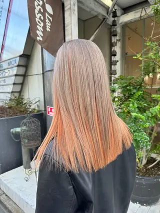 セミロング カラー 入江 允のヘアスタイル