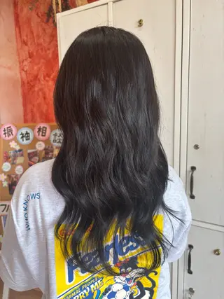 ロング カラー 、 、のヘアスタイル