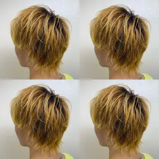 カラー メンズ エフェクトブリーチ 🌟前澤啓太朗のヘアスタイル