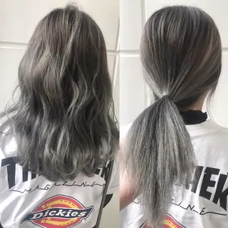 セミロング カラー ヘアアレンジ 縮毛矯正 髪質改善寺坂雄飛💐のヘアスタイル