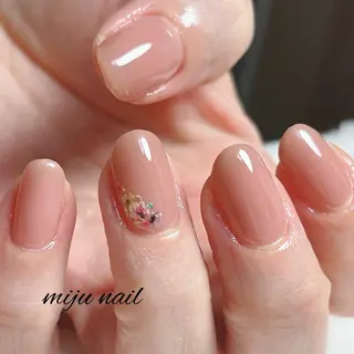 ネイル ❁miju nail 大人上品/自爪育成のネイルデザイン