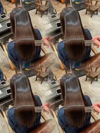 ロング パーマ カラー 美髪矯正/縮毛矯正/ 髪質改善/店長 山下のヘアスタイル