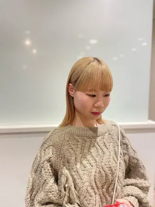 ミディアム ボブ/艶髪 soleilrukaのヘアスタイル