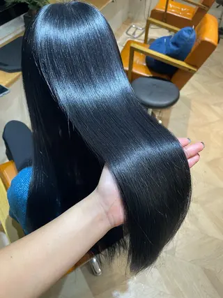 ロング カラー 髪質改善/縮毛矯正 アンナ🍊のヘアスタイル