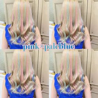 ミディアム 横浜🍒ルーツカラー エクステ／RIEのヘアスタイル