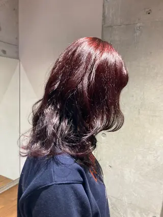 ミディアム カラー 横浜美容室/暖色系 michika🌹のヘアスタイル