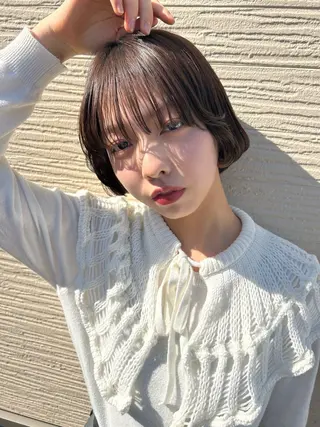 ショート 当日予約◎ボブ/ 透明感カラー/まこのヘアスタイル