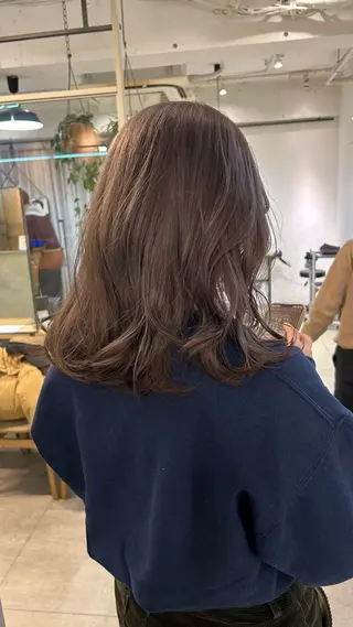 ミディアム カラー じゅわっと暖色カラー 🍊Moemiのヘアスタイル