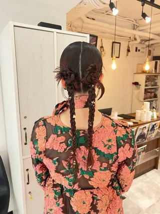 セミロング カラー ヘアアレンジ 「sumi」 AMIのヘアスタイル