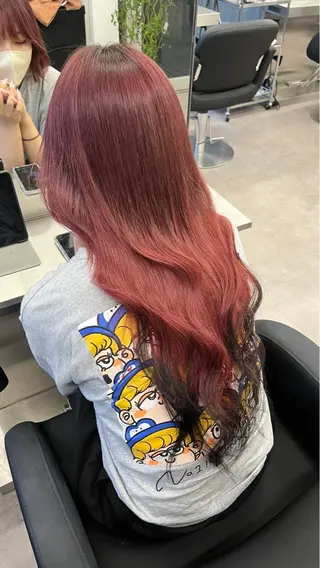 ロング 似合わせカラー ブリーチ/店長レンのヘアスタイル