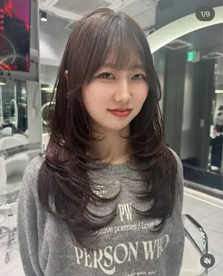 セミロング 中島 雄斗のヘアスタイル