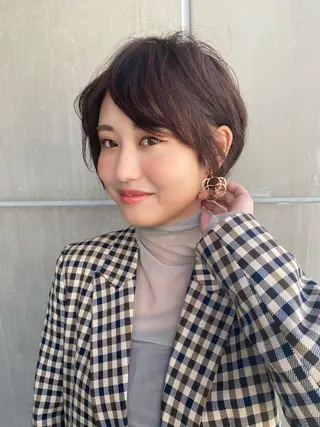 ショート たなか ちあきのヘアスタイル