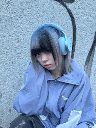 ショート カラー ふかじ/複雑履歴修正 縮毛矯正ブリーチのヘアスタイル