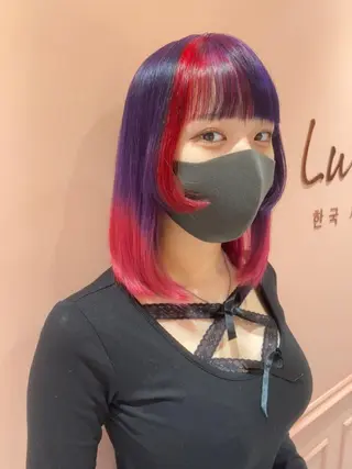 セミロング カラー welring hair salonのヘアスタイル