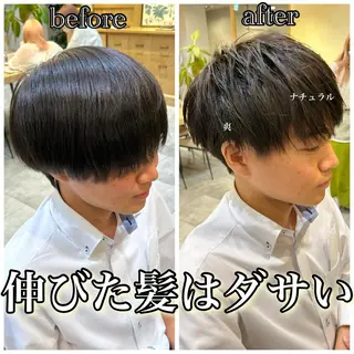 メンズ 艶透明感カラー/ ルーズパーマ/田中のヘアスタイル