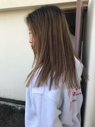 ロング カラー Pia ツボイ ケイタのヘアスタイル