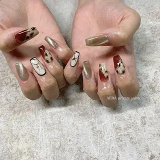 ネイル AERA nail shino🐱⸝꙳のネイルデザイン