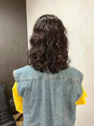ミディアム パーマ nono/パーマ /顔まわりカット🐈のヘアスタイル