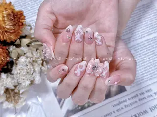 セミロング カラー ネイル Le’a NailSalonのネイルデザイン