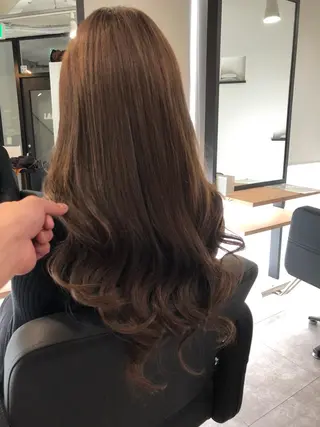 ロング カラー ヘアアレンジ レイヤー/エクステ alpha下妻のヘアスタイル