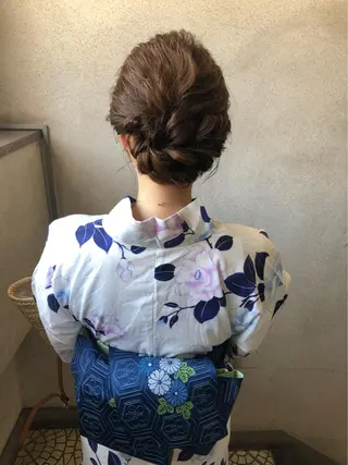 セミロング ヘアアレンジ マンツーマン半個室 tamuraのヘアスタイル