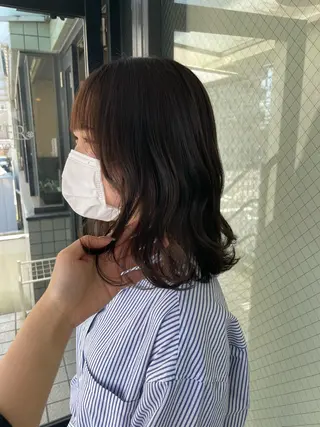 セミロング カラー 艶髪/巻ける縮毛矯正 /髪質改善naoのヘアスタイル