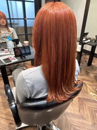 ロング カラー RI HOのヘアスタイル