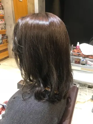 ミディアム カラー パーマ ヘアアレンジ メンズ キッズ ネイル マツエク・マツパ EnBlesS西宮 マンツーマン神道有基のヘアスタイル