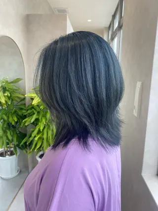 ミディアム 韓国ヘア・カラー 🩵SHIZUKUのヘアスタイル