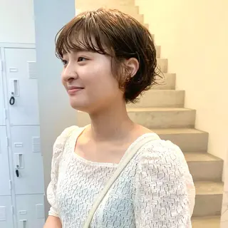 ショート aoi /パーマ /まるみショートのヘアスタイル