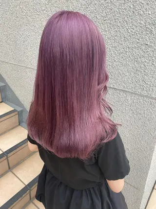 セミロング カラー 💗💗韓国レイヤー yu-ki💗💗のヘアスタイル