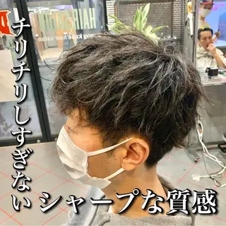 ショート パーマ メンズ 【扱いやすいパーマ】 眞鍋拓己のヘアスタイル
