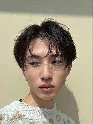 ショート パーマ メンズ ニュアンスパーマ/ フェザーパーマ/平木のヘアスタイル